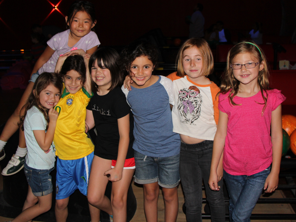 End of the year bowling party - first grade girls