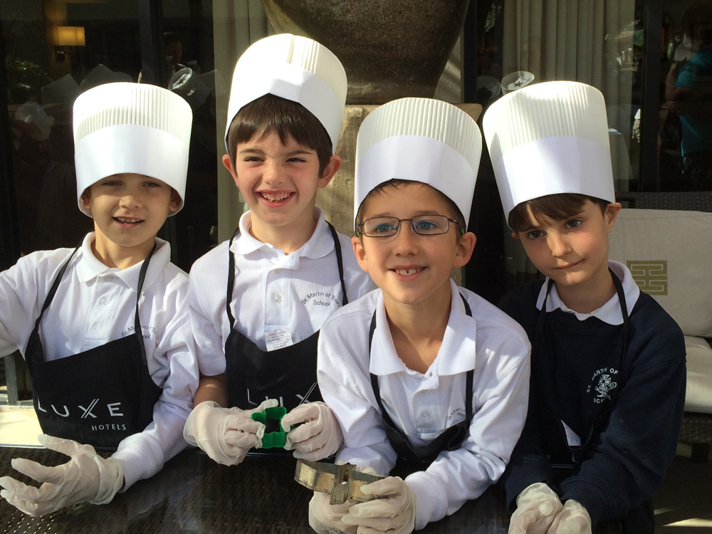 The kiddos learned about their community by going on field trips to a hotel, grocery store and fire station.