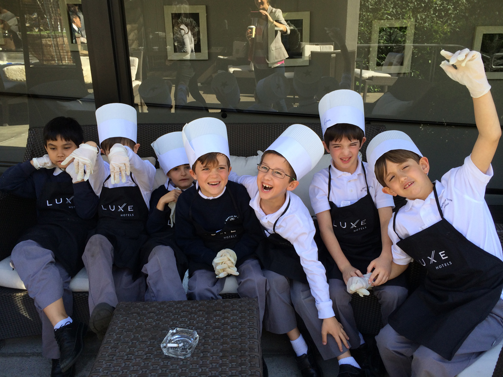 Cookie making field trip at the Luxe Hotel