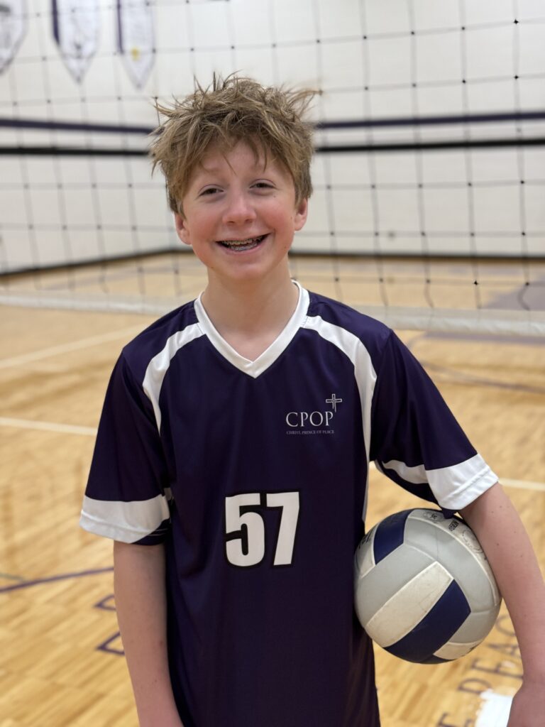 Max Danker 8th Grade CPOP volleyball